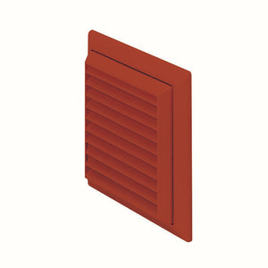 F4904T 100mm 4" Fixed Grille Terracotta