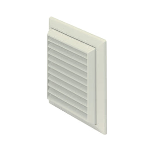 F4904W 100mm 4" Fixed Grille White